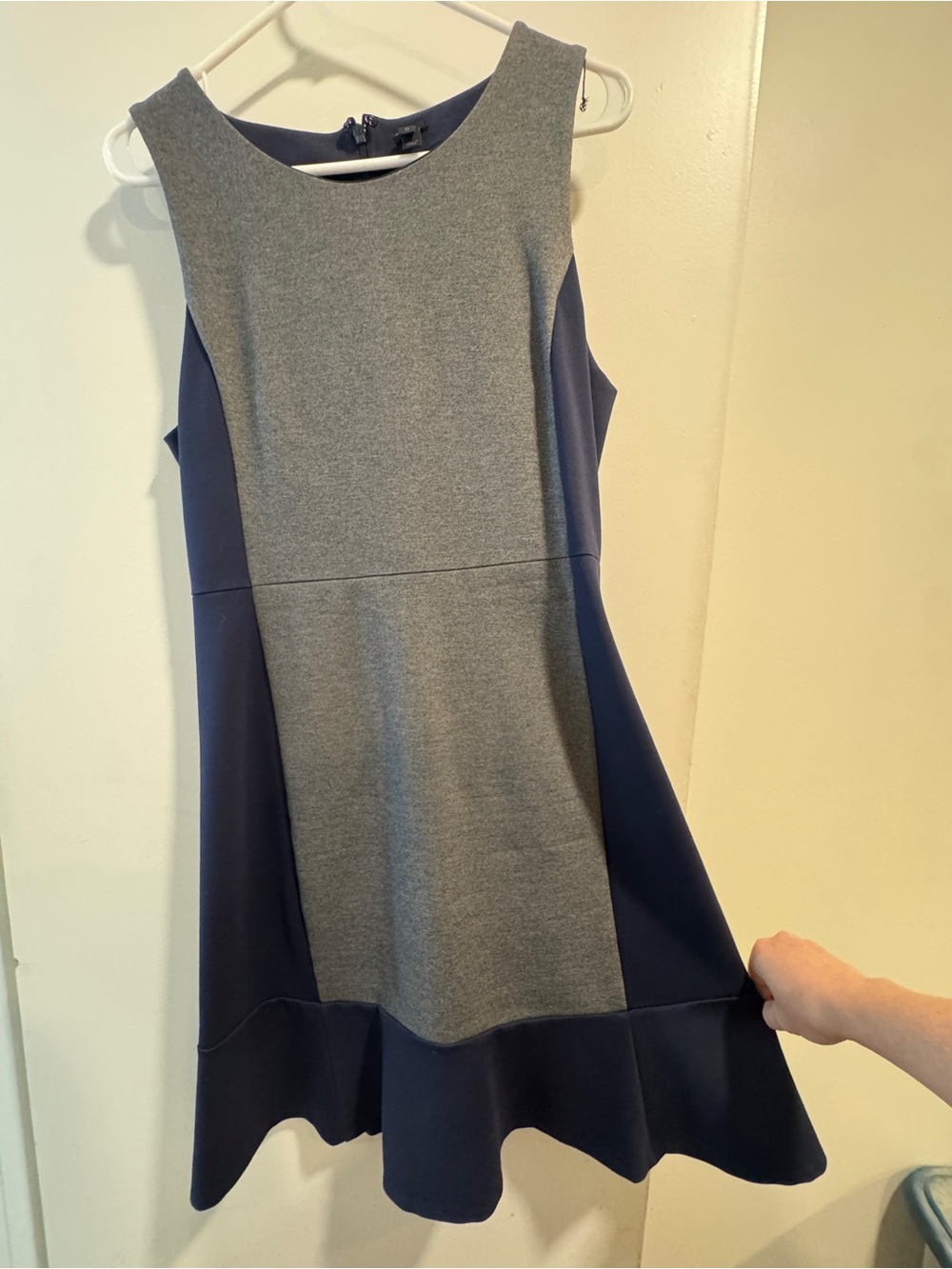 J. Crew Colorblock Ponte Fit & Flare Dress